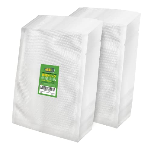 真空パック 袋 真空パック機専用袋 FRESHPAK エンボス加工 ナイロン ダイヤ カット済み 鮮度長持ち 食品保存 電子レンジ解凍 PA+PE安全素材 専用袋 業務用 家庭用 冷凍保存 (20x30cm 100x2入り)